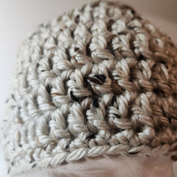 Beanie Winter Hat Aran Wool Blend machine wash and dry - Picture 2 of 7